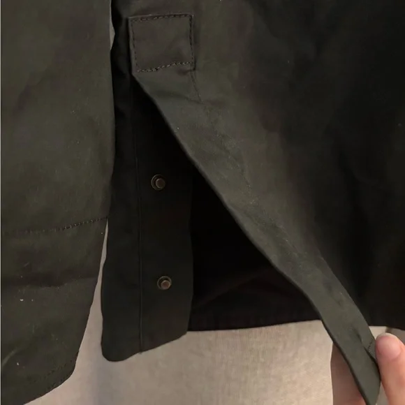 NWOT Mango Corduroy Collar Waxed Effect Oversize Barn Jacket, XL - Picture 8 of 10